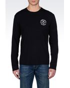 Armani Jeans Longsleeve Print Jersey Tshirt - Lyst