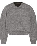 Alexander Wang Metallic Stretch-Knit Sweater - Lyst