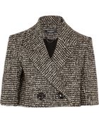 Pedro Del Hierro Madrid Cropped Wool-Blend Tweed Jacket - Lyst