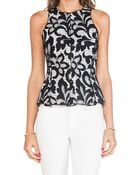 Dolce Vita Hyla Bonded Lace Top in Black - Lyst
