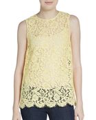 Dolce & Gabbana Lace Illusion Tank - Lyst