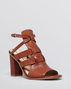 Via Spiga Open Toe Platform Sandals - Brandina High Heel - Lyst