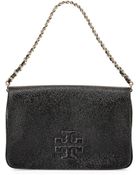 Tory Burch Thea Patent Flap Crossbody Bag - Lyst