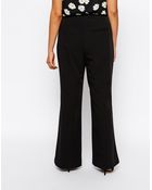 Asos Curve Exclusive Trouser With Wide Leg - Lyst