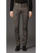 Burberry Shoreditch Dyed Twill Skinny Fit Jeans - Lyst