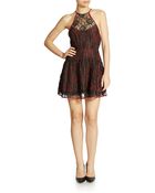 Free People Lace Halter Dress - Lyst