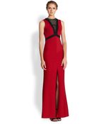 ABS By Allen Schwartz Contrast Bandage Gown - Lyst