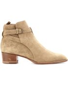 Saint Laurent Jodhpur Suede Ankle Boots - Lyst