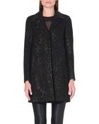 Sandro Mellow Leopard Print Coat - Lyst
