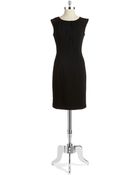 Chetta B Pleated Neck Dress - Lyst