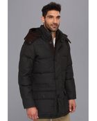Vince Camuto Flannel Down Anorak W Removable Hood - Lyst