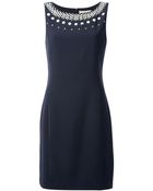 MICHAEL Michael Kors Embellished Dress - Lyst