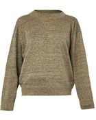 Isabel Marant Wal Metallic Knit Sweater - Lyst