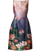 Oscar de la Renta Printed Dress - Lyst