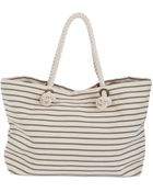 Scoop Nautical Striped Canvas Rope Tote - Lyst