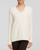 Vince Sweater Double V Brick Texture - Lyst