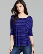 Splendid Tee Royal Stripe - Lyst