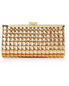La Regale Gold-Tone Embellished Clutch - Lyst