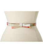 Kate Spade Skinny Bow Belt - Lyst