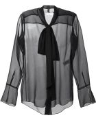 Chloé Sheer Pussy Bow Blouse - Lyst