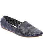Steve Madden Sweet Perforated Leather Flats - Lyst