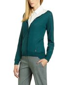 Patrizia Pepe Long Sleeved Cardigan In Cashmere - Lyst