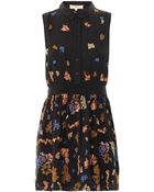 Vanessa Bruno Athé Pixelembroidered Sleeveless Dress - Lyst
