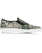 McQ by Alexander McQueen Mid Cut Canvas Slip On Sneaker - Lyst