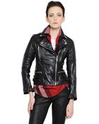 Burberry Brit Smooth Leather Biker Jacket - Lyst