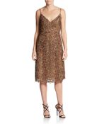 Valentino V-Neck Lace Cocktail Dress - Lyst