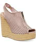 Steve Madden Olivvia Platform Wedge Sandals - Lyst