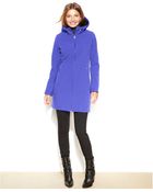 Calvin Klein Hooded Soft Shell Raincoat - Lyst