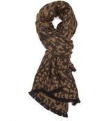 Forever 21 Leopard Print Scarf - Lyst