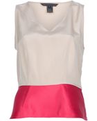 Marc By Marc Jacobs Fiery Fuschia Sleeveless Top - Lyst