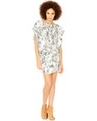 Rachel Rachel Roy Cap-Sleeve Printed Dress - Lyst