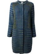 M Missoni Textured Panel Coat - Lyst