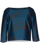 Jil Sander Navy Blouse - Lyst