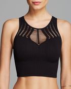 Free People Bra Top - Shredded Crop - Lyst