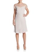 Valentino Lace Illusion Top Dress - Lyst