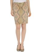 Current/Elliott Denim Skirt - Lyst
