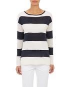 Vince Mixed-Stitch Stripe Sweater - Lyst