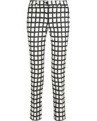 Michael Kors Samantha Ikat Duchesse Skinny Pants - Lyst