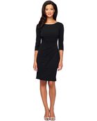 Alex Evenings Plus Rhinestone Trim Pleated Dress - Lyst
