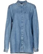 Balmain Denim Shirt - Lyst