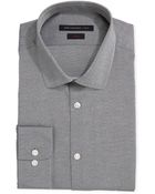 John Varvatos Longsleeve Textured Solid Shirt - Lyst