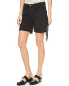 Each X Other Ruiz Stephinson Leather Fringe Shorts - Lyst