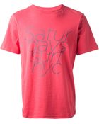 Saturdays Surf Nyc Worded Print T-Shirt - Lyst