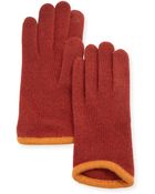 Portolano Cashmere-Blend Tech Knit Driving Gloves - Lyst
