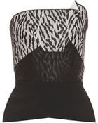 Roland Mouret Embroidered Lace Strapless Top - Lyst
