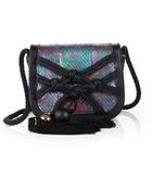 Jimmy Choo Shadow Holographic Snakeskin Shoulder Bag - Lyst